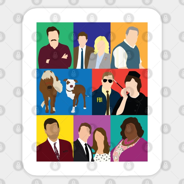 Parks and Rec Sticker by ehaverstick